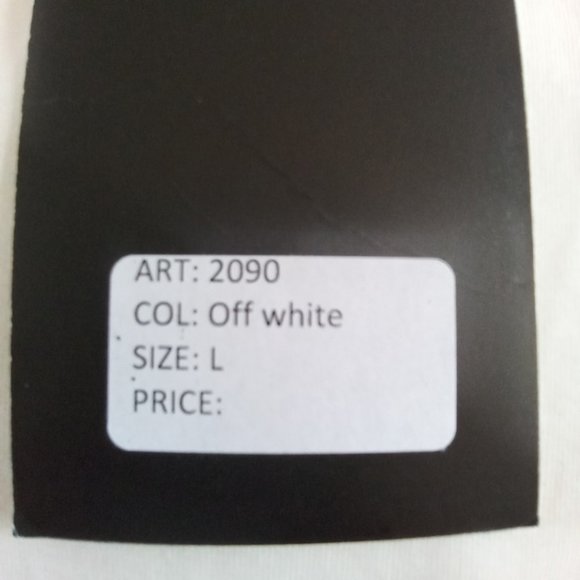 PRJCT AMS KYMO RIB SUMMER OFF WHITE Tee Size Large - Picture 7 of 9